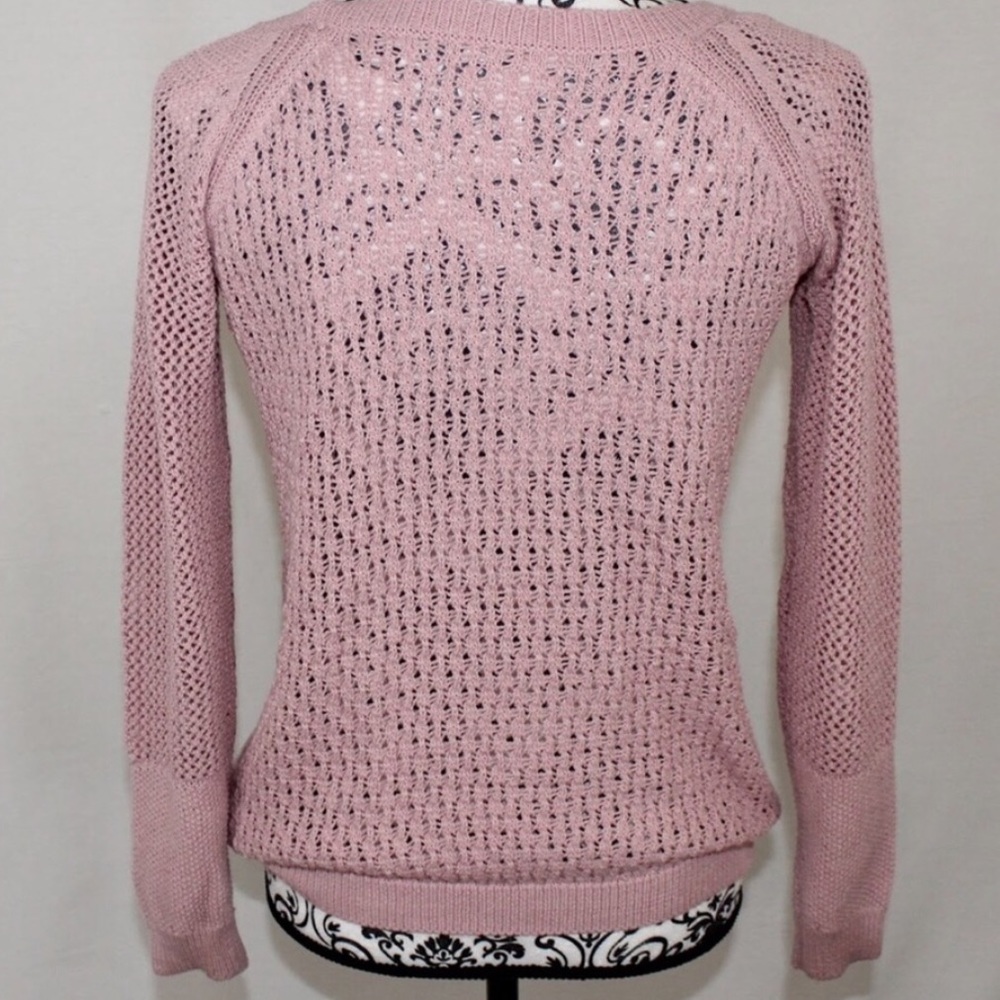 Blush Crochet Floral Sweater - Picture 3 of 7